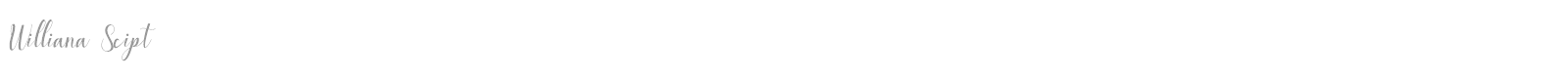 Williana font preview